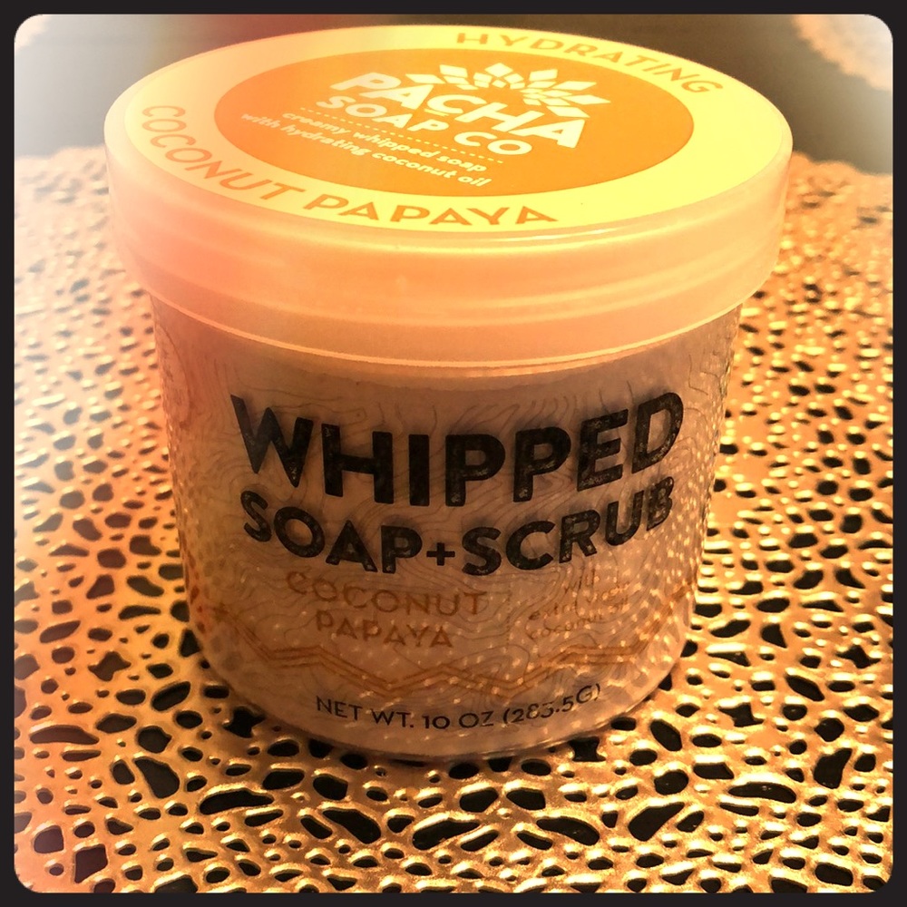 Coconut Papaya Whipped Soap & Scrub